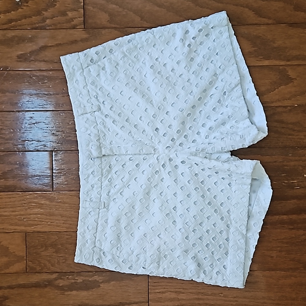 Banana Republic Crisp White Eyelet Shorts